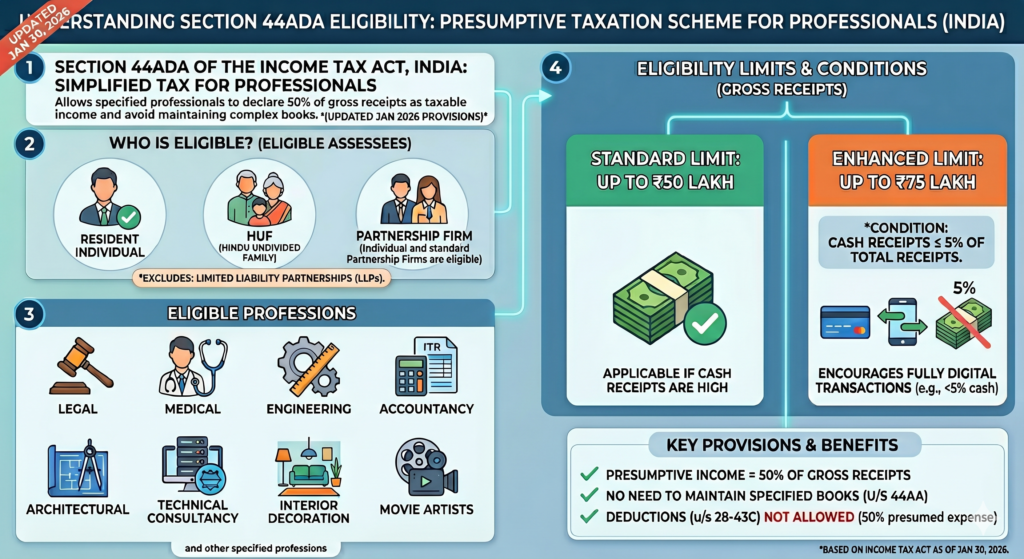 Section 44ADA Eligibility under Income Tax Act